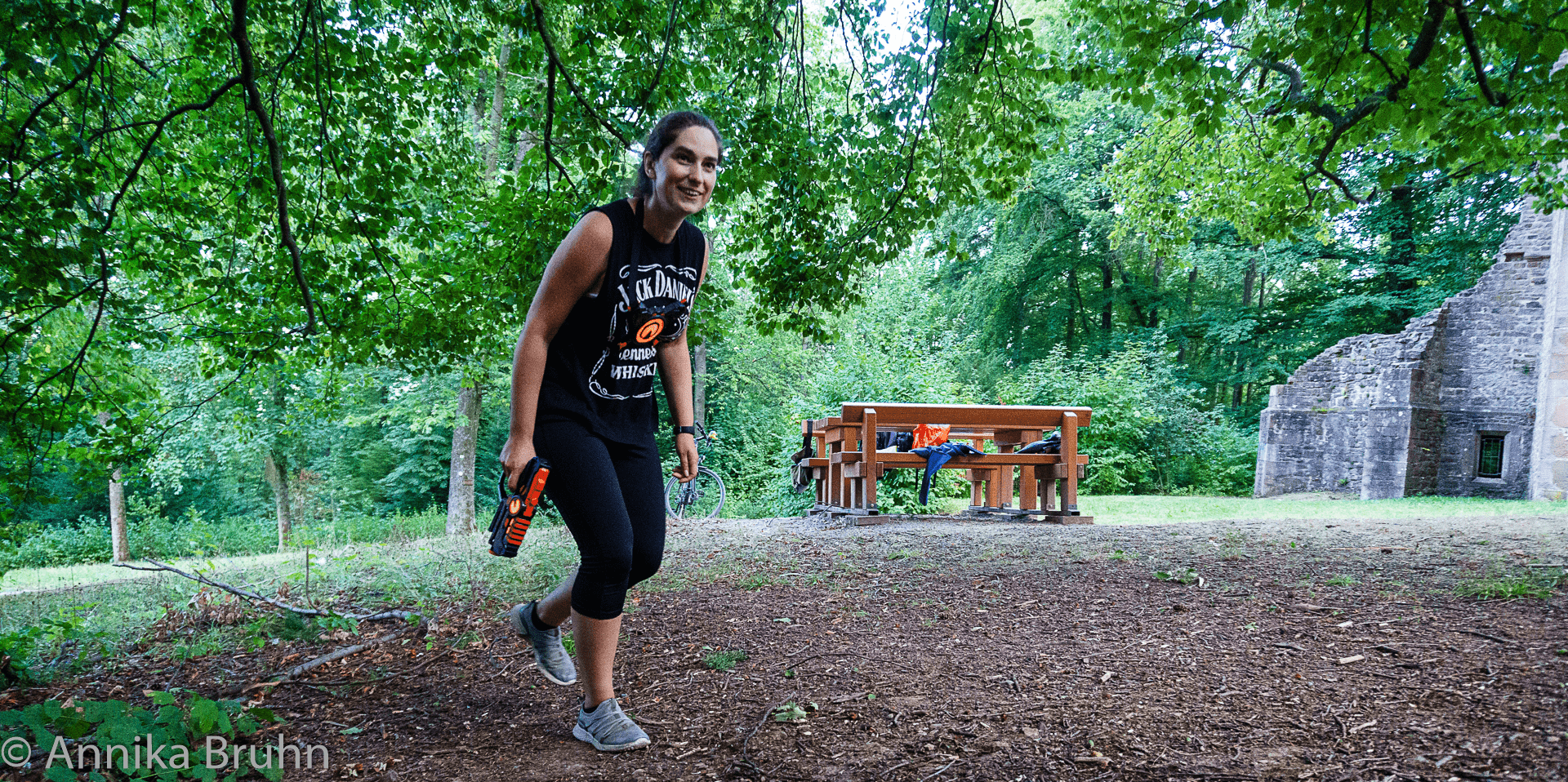 Annika beim Lasertag